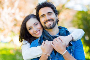 Smiling couple